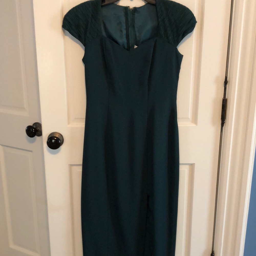 Hunter green evening dress